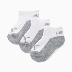 No Show Toddlers' Socks [6 Pack], WHITE / GREY